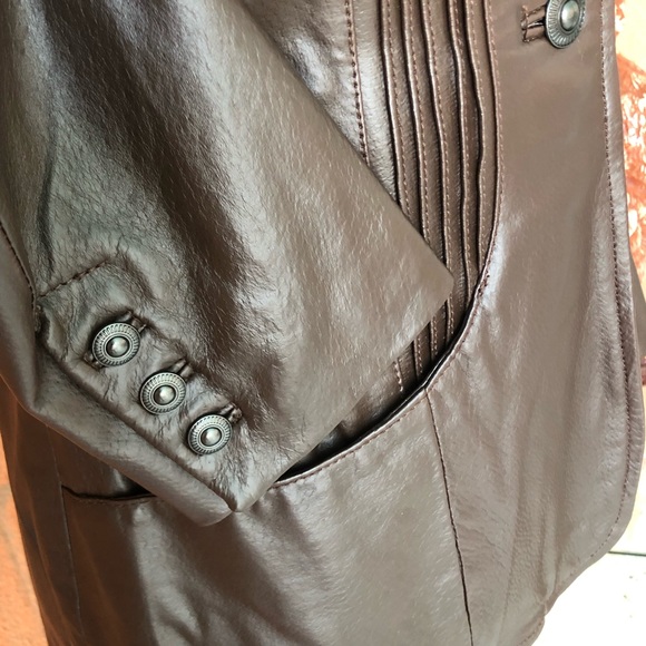 🤎 Denim & Co Leather blazer black ECU - Picture 5 of 8